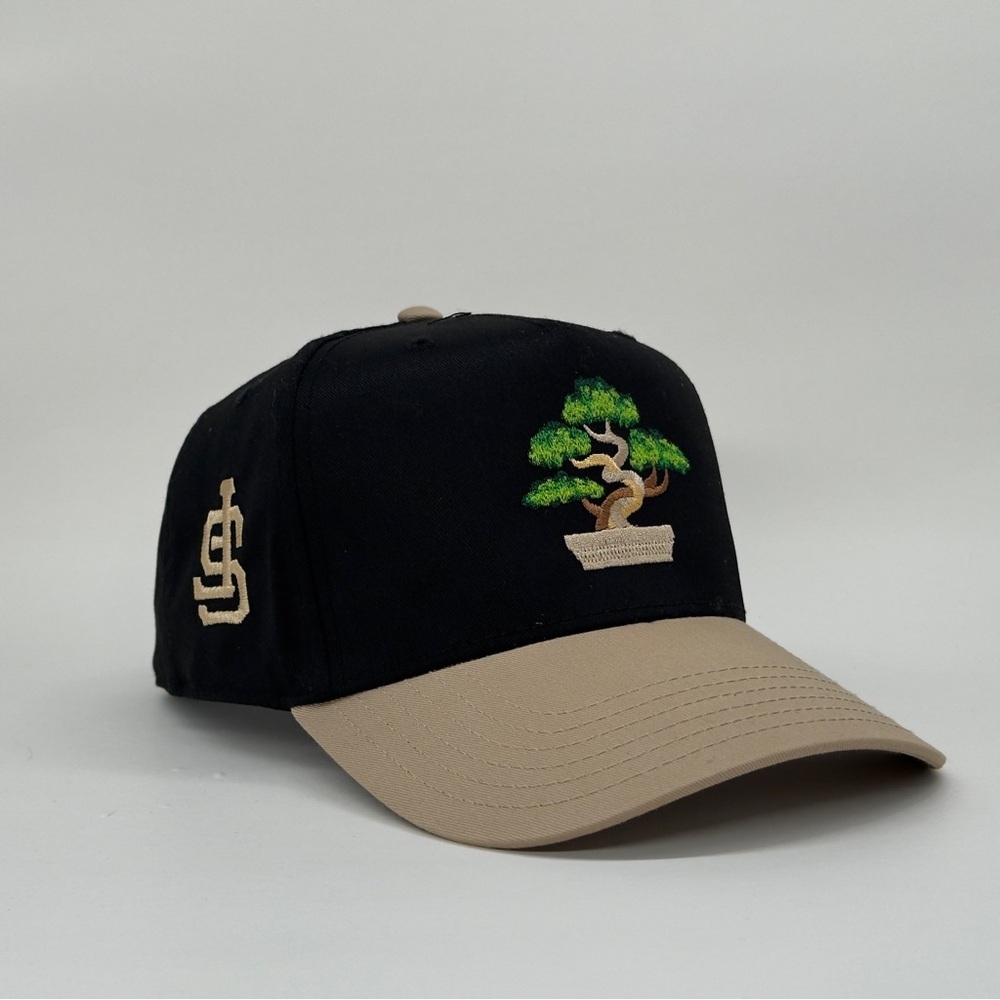 San Francisco Bonsai Snapback – Black and Khaki